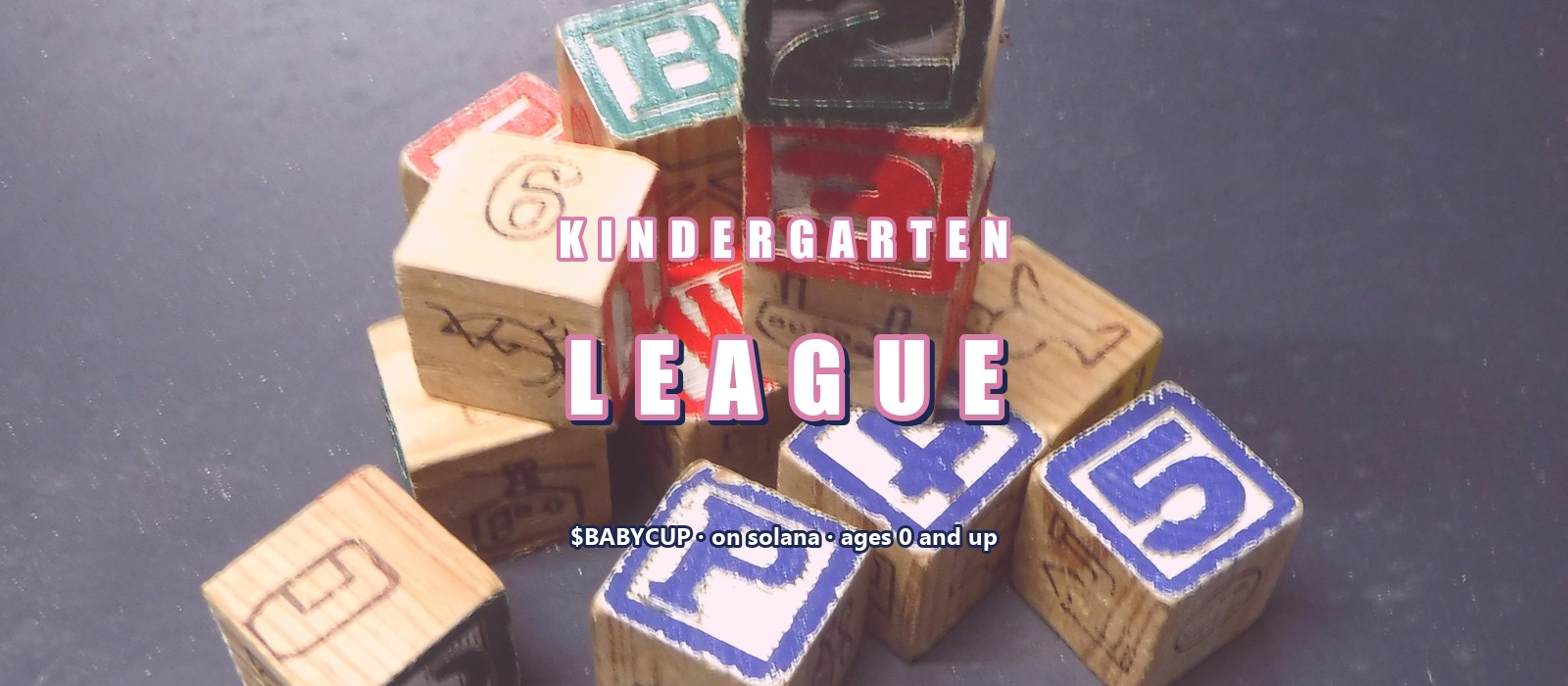 Kindergarten league — alphabet blocks
